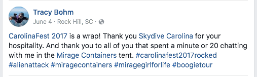 Carolinafest 2017 FB post Carolinafest 2017 FB post