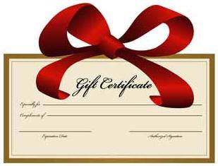 Gift Certificates Gift Certificates