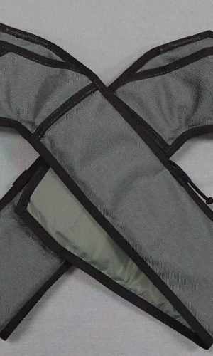 Charcoal/Black Replacement Leg Pads